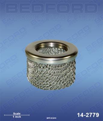 Bedford - BEDFORD - INLET STRAINER, 1" NPT, 8 MESH, SINGLE SCREEN - 14-2779