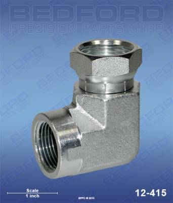 Bedford - BEDFORD - SWIVEL ADAPTER 3/4" NPT(F) X 3/4" NPS(F) 90 - 12-415