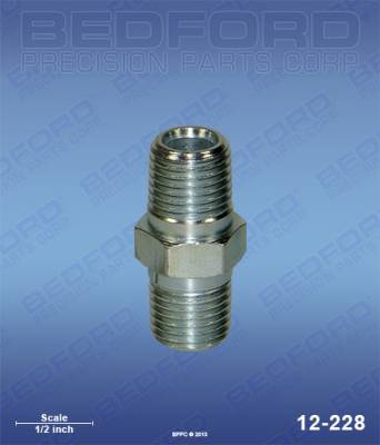 Bedford - BEDFORD - NIPPLE 1/4" NPT X 1/4" NPT - 12-228