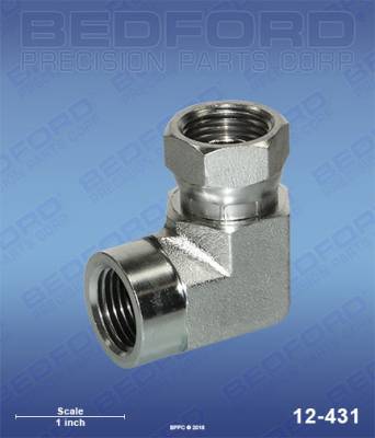 Bedford - BEDFORD - SWIVEL ADAPTER 1/2"NPT(F) X 1/2"NPS(F) 90 - 12-431