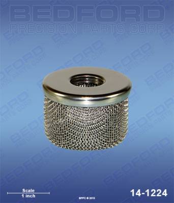 Bedford - BEDFORD - INLET STRAINER - 1/2" NPT (STAINLESS STEEL CAP) - 14-1224