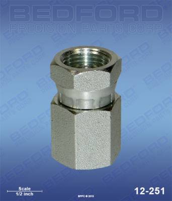 Bedford - BEDFORD - SWIVEL ADAPTER 3/8" NPT(F) X 3/8" NPS(F) - 12-251