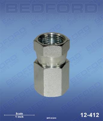 Bedford - BEDFORD - SWIVEL ADAPTER 1/2" NPT(F) X 1/2" NPS(F) - 12-412