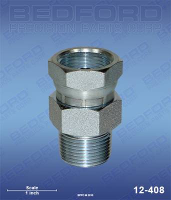 Bedford - BEDFORD - SWIVEL ADAPTER 3/4" NPT(M) X 3/4" NPS(F) - 12-408