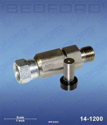 Bedford - BEDFORD - INLINE FILTER ASSY, 1/4" NPT(M) X 1/4" NPS(F) - 14-1200