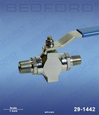 Bedford - BEDFORD - 3/8" NPT X 1/4" NPT 5000 PSI BALL VALVE - 29-1442