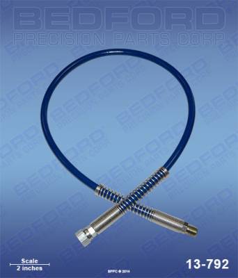 Bedford - BEDFORD - 3' X 3/16" AIRLESS HOSE ASSEMBLY - 13-792, REPLACES TSW-203-316