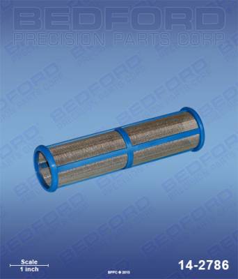 Bedford - BEDFORD - OUTLET FILTER, 100 MESH, MEDIUM-LENGTH, BLUE - 14-2786