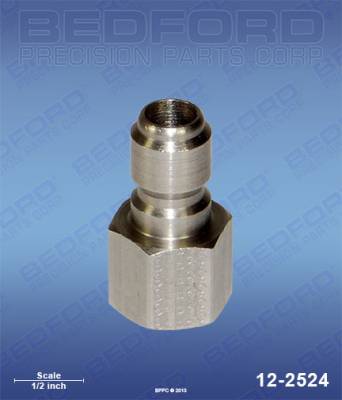 Bedford - BEDFORD - 3/8" NPT(F) QUICK DISC PLUG, STAINLESS STEEL - 12-2524