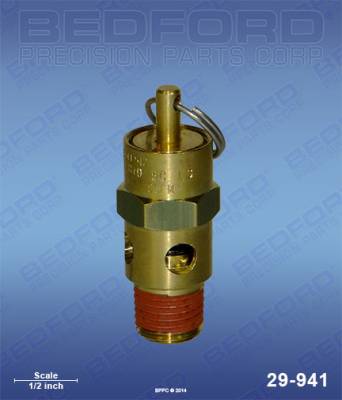 Bedford - BEDFORD - ASME AIR RELIEF SAFETY VALVE - 110 PSI - 29-941