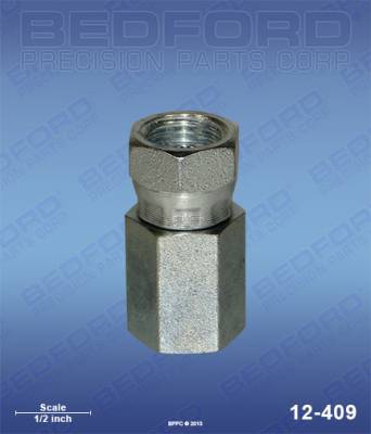 Bedford - BEDFORD - SWIVEL ADAPTER 1/4" NPT(F) X 1/4" NPS(F) - 12-409