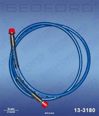 Bedford - BEDFORD - Hose Assy, 1/4" x 7' (fbe) - LineLazer - 13-3180