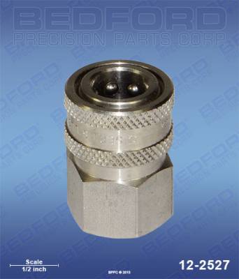 Bedford - BEDFORD - 3/8" NPT(F) QUICK DISC COUPLER, STAINLESS ST - 12-2527