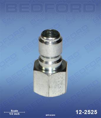 Bedford - BEDFORD - 3/8" NPT(F) QUICK DISCONNECT PLUG, PLATED STEEL - 12-2525