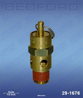 Bedford - BEDFORD - ASME AIR RELIEF SAFETY VALVE - 80 PSI - 29-1676