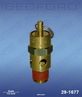 Bedford - BEDFORD - ASME AIR RELIEF SAFETY VALVE - 80 PSI - 29-1677