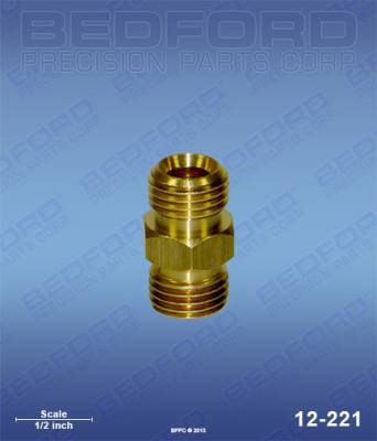 Bedford - BEDFORD - BRASS NIPPLE 1/4" NPS X 1/4" NPS - 12-221