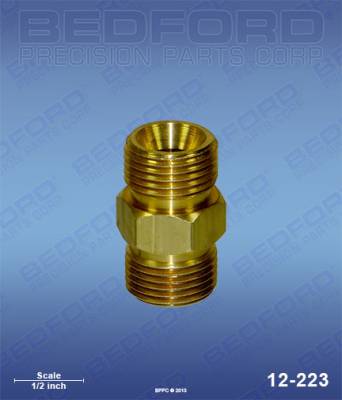 Bedford - BEDFORD - BRASS NIPPLE 3/8" NPS X 3/8" NPS - 12-223