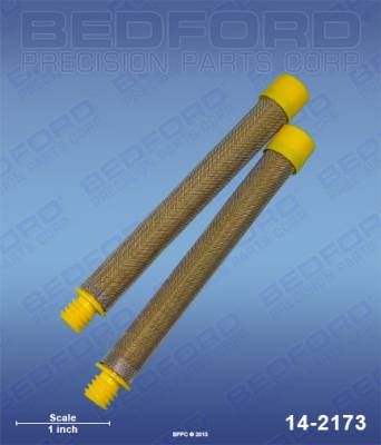 Bedford - Bedford - Gun Filter (2 pcs), 100 Mesh, Fine, Yellow - 14-2173