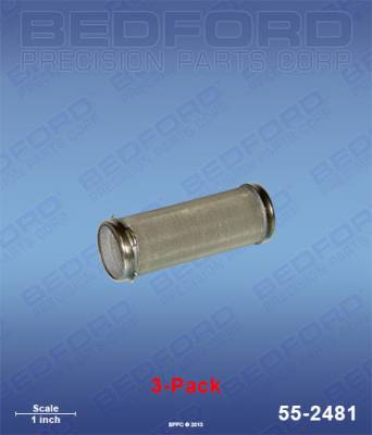 Bedford - BEDFORD - OUTLET FILTERS (3-PACK), 200 MESH, SHORT - 55-2481