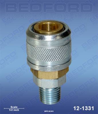 Bedford - BEDFORD - QUICK DISCONNECT COUPLER 1/4" NPT(M) - 12-1331