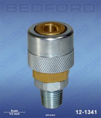 Bedford - BEDFORD - QUICK DISCONNECT COUPLER 1/4" NPT(M) - 12-1341