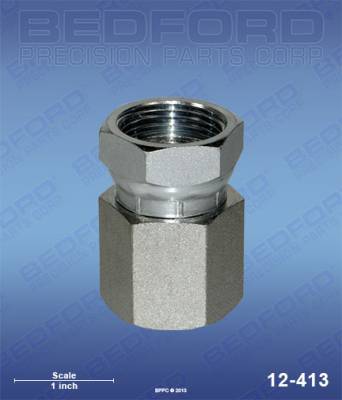 Bedford - BEDFORD - SWIVEL ADAPTER 3/8" NPT(F) X 3/8" NPS(F) - 12-413