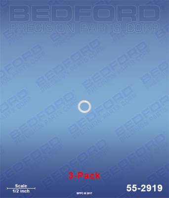 Bedford - BEDFORD - TEFLON O-RINGS, FLAT TIP (3-PACK) - 55-2919