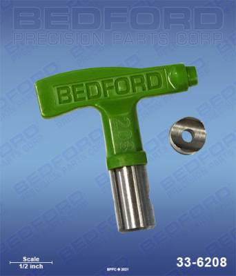 Bedford - BEDFORD - Reversible Fine-Finish Tip - .008" Orifice, 4"-6" Fan - 33-6208
