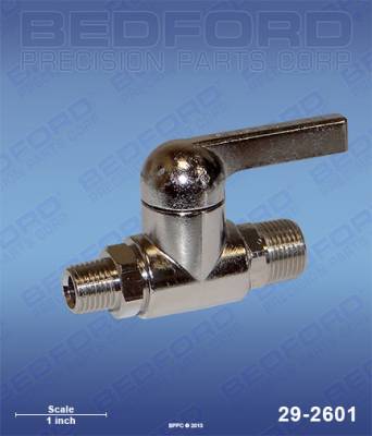 BEDFORD - BALL VALVE, 1/4" NPT X 3/8" NPT, 250 PSI - 29-2601