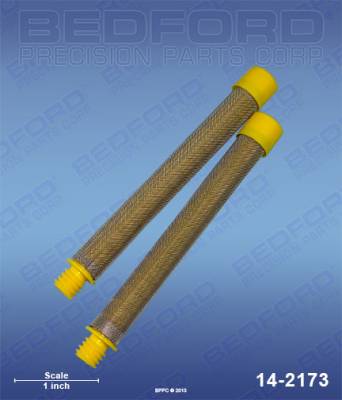 Bedford - Gun Filter (2 pcs), 100 Mesh, Fine, Yellow - 14-2173