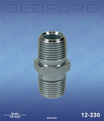 BEDFORD - NIPPLE 3/8" NPT X 3/8" NPT - 12-230