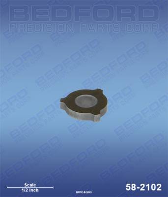 BEDFORD - OUTLET VALVE - 440E, 447EX, 660EX, 690GX - 58-2102, REPLACES TSW-700-585