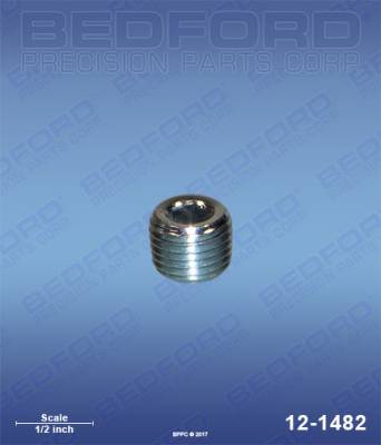 BEDFORD - PLUG, 1/4" NPT WITH HEX SOCKET END - 12-1482